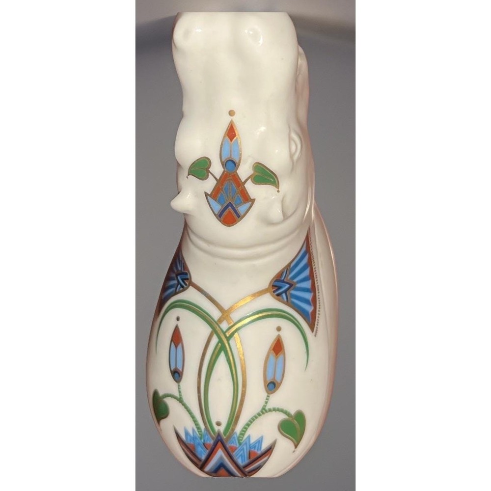 VTG Elizabeth Arden The Pharaohs 1982 Hippo Ceramic Art Deco Trinket Dish 5x2" - Picture 2 of 10